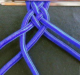 五根绳子编织手链图